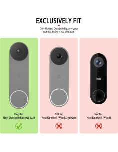 Funda de Silicona para Timbre Google Nest Hello 2021 - Negro 2
