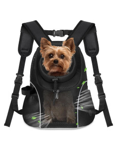 Mochila Porta Perro WOYYHO Negra S (0.9-2 kg) Ventilada