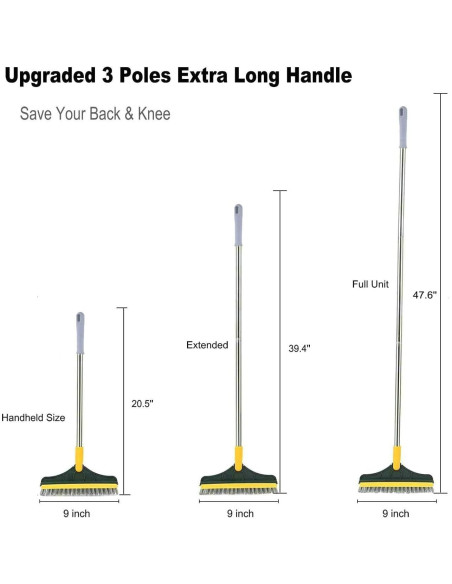 Cepillo de limpieza 2 en 1 CraftinAround con mango 120 cm