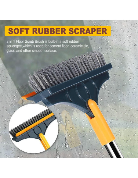 Cepillo de limpieza 2 en 1 CraftinAround con mango 120 cm