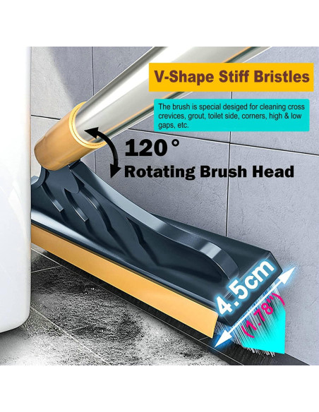 Cepillo de limpieza 2 en 1 CraftinAround con mango 120 cm