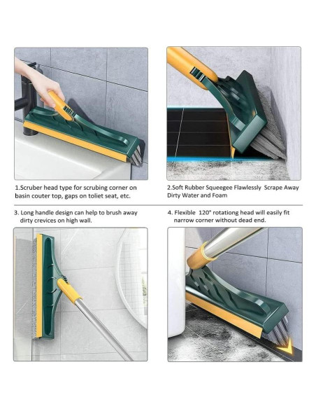 Cepillo de limpieza 2 en 1 CraftinAround con mango 120 cm