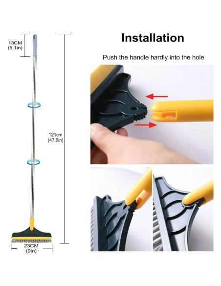 Cepillo de limpieza 2 en 1 CraftinAround con mango 120 cm
