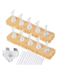 Soporte de Uñas Postizas Magnético de Madera ESUOHYM Mediano