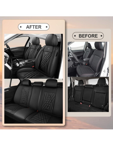 Fundas de Asiento de Coche XZBS para Toyota Corolla 2002-2024