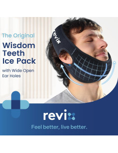 Compresa Fría REVIX para Muela del Juicio y Cara, Negro 2