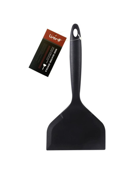 Espátula de Silicona Antiadherente LISOS 25.4x11.9 cm Negra