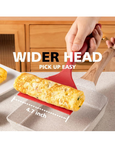 Espátula de Silicona Antiadherente LISOS 25.4x11.9 cm Negra