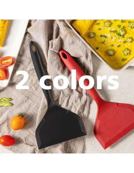 Espátula de Silicona Antiadherente LISOS 25.4x11.9 cm Negra