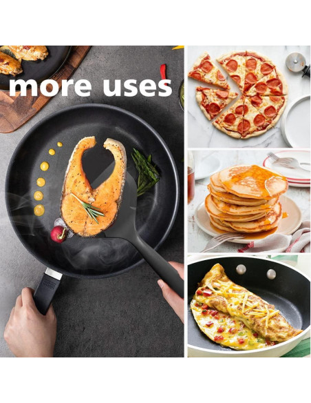 Espátula de Silicona Antiadherente LISOS 25.4x11.9 cm Negra