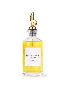 Botella dispensadora de aceite Molimoli 350ml vidrio dorado