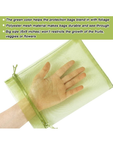 100 Bolsas de Protección para Frutas HRX Package 15x22 cm