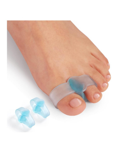 Separadores de dedos juanetes Promifun, gel, 10 piezas, azul
