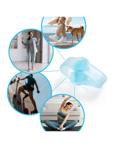 Separadores de dedos juanetes Promifun, gel, 10 piezas, azul