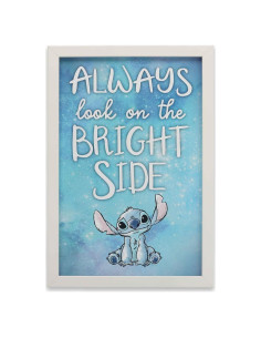 Decoración de Pared de Madera Enmarcada Disney Lilo y Stitch