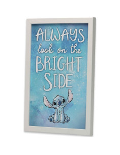 Decoración de Pared de Madera Enmarcada Disney Lilo y Stitch 2