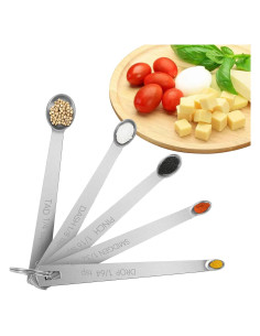 Juego de cucharas medidoras mini S-Shiwei life de acero inoxidable