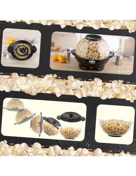 Máquina de Palomitas Eléctrica Great Northern 800W 6 Cuartos