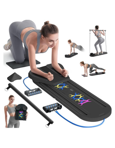 Tabla de Pilates AddWin 15-en-1 Plegable para Ejercicio en Casa