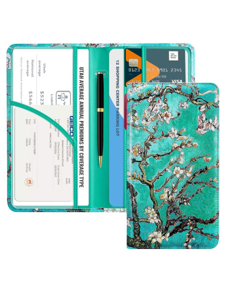 Portafolio de Registro y Seguro de Auto CoBak - Organizador Compacto