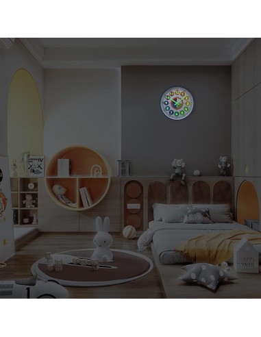 Reloj de Aprendizaje DORBOKER 30 cm Colorido Silencioso