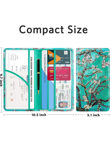 Portafolio de Registro y Seguro de Auto CoBak - Organizador Compacto