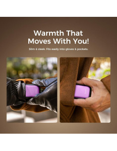 Calentadores de Manos OCOOPA UT3056-PL_BK Recargables 5000mAh 2