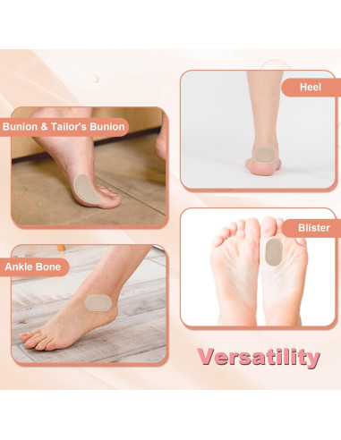 36 Almohadillas Protectores para Juanetes AHQiZFX Albaricoque