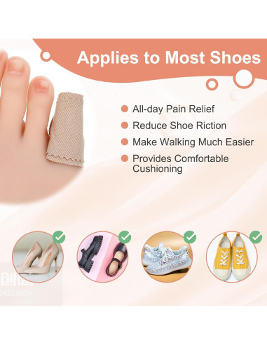 36 Almohadillas Protectores para Juanetes AHQiZFX Albaricoque