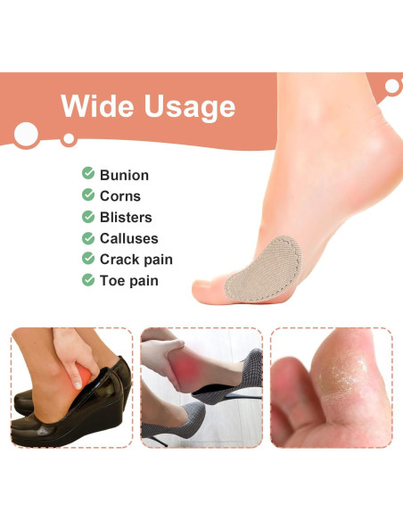 36 Almohadillas Protectores para Juanetes AHQiZFX Albaricoque