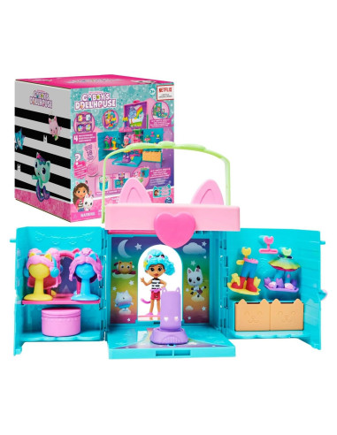 Armario de Disfraces Gabby - Juego Portátil con Muñeca y Accesorios