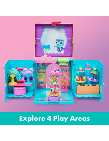 Armario de Disfraces Gabby - Juego Portátil con Muñeca y Accesorios