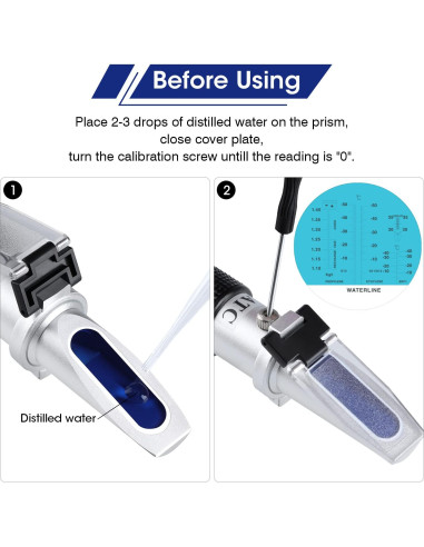 Refractómetro Anticongelante 4 en 1 XinJiaYi -60C a 32C