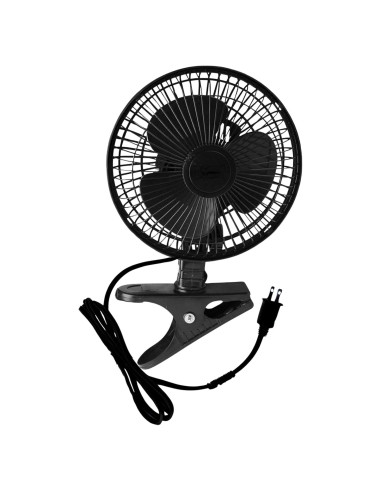 Ventilador Clip-On JOEY'Z 15 cm 2 Velocidades Silencioso Negro