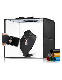 Caja de Luz de Estudio Fotográfico Fasonic 30x30cm con 120 LED