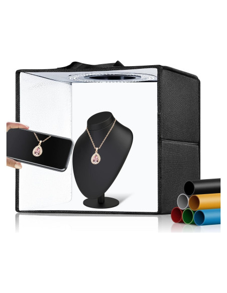 Caja de Luz de Estudio Fotográfico Fasonic 30x30cm con 120 LED