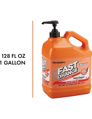 Limpiador de Manos Permatex Fast Orange 3.78L con Pómez