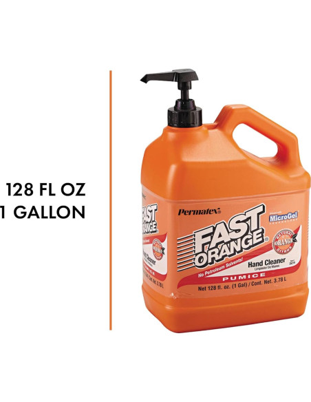 Limpiador de Manos Permatex Fast Orange 3.78L con Pómez