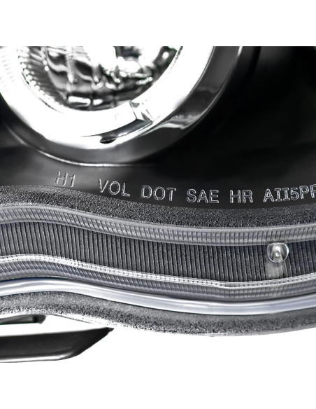 Faros Proyector LED Doble Halo Negro SPEC-D TUNING para Toyota Tacoma 2005-2011