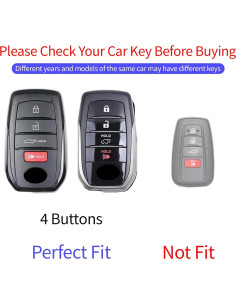 Funda de Llave Toyota Hoespen TPU 2019-2024 Venza RAV4 2