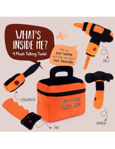 Juego de Herramientas de Peluche Plush Creations Naranja 2