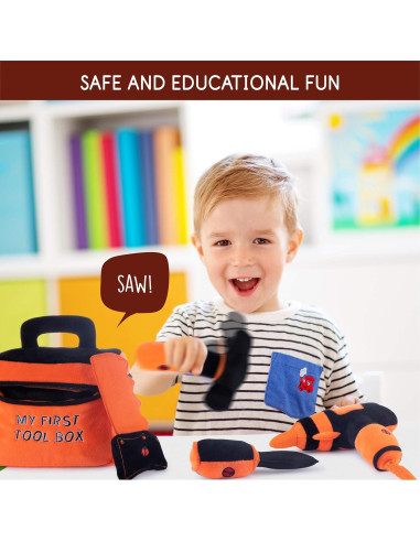 Juego de Herramientas de Peluche Plush Creations Naranja