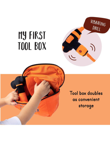 Juego de Herramientas de Peluche Plush Creations Naranja