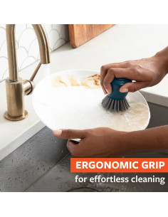 Juego de 2 Cepillos de Palma Ecológicos Full Circle - 100% Reciclados 2