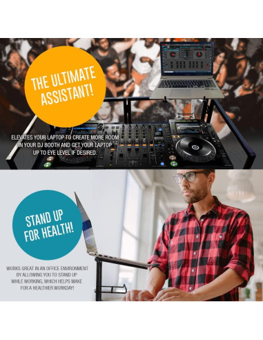 Soporte para Laptop Plegable AxcessAbles DJLTS01 - Aluminio Negro