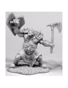 Miniatura Orc Slayer 25mm Reaper Sin Pintar y Sin Ensamblar