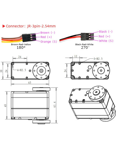 Servo Digital Wishiot RDS51150 150kg Metal 180 IP66