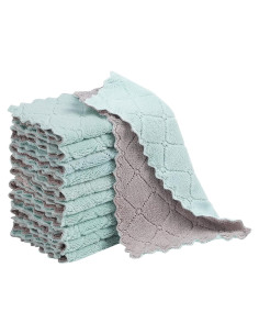 Paquete de 10 paños de cocina GADIEDIE microfibra absorbente
