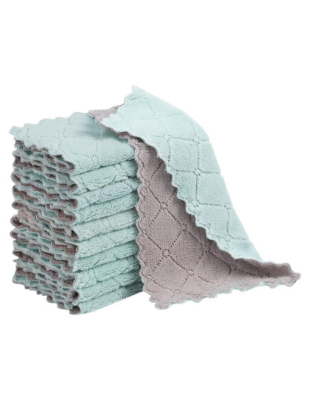 Paquete de 10 paños de cocina GADIEDIE microfibra absorbente