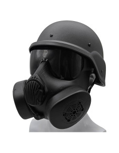 Máscara de Gas Táctica PuddingStation MM04-001 para Airsoft